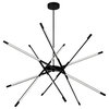 CWI Lighting 1375P43-6-101 Oskil LED Integrated Chandelier With Black Finish