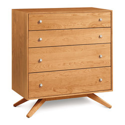 Astrid Cherry 4 Drawer Chest of Drawers - Dressers