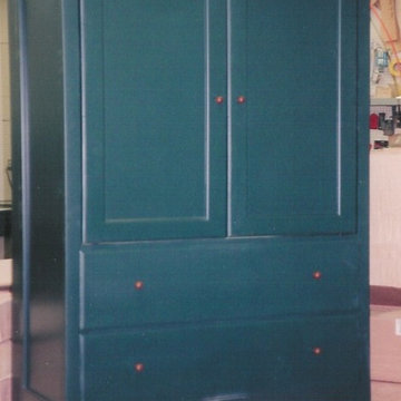 Flat Panel Painted Armoire