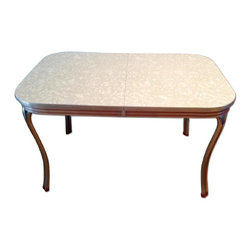 Set Of Vintage 1950s Table And 4 Custom Chairs - Dining Sets