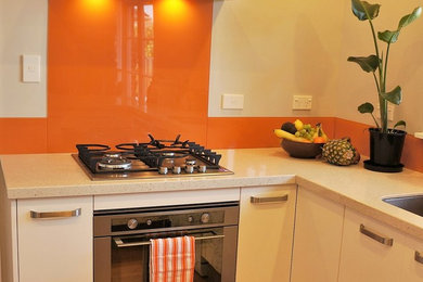 This is an example of a contemporary kitchen in Christchurch.
