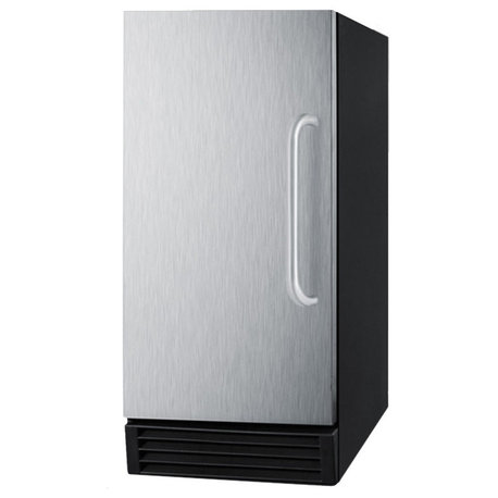 Summit BIM44G 15 Built In Ice Maker - Stainless Steel