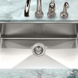 Houzer Nouvelle Series 31" x 18" Undermount Large Single Bowl NOG-4150 - Kitchen Sinks