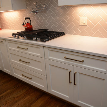 Clifton, VA White and Black Kitchen Remodel