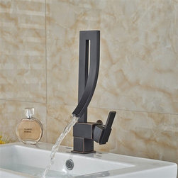 Oil Rubbed Bronze Designer Single Lever Bathroom Sink Faucet - Bathroom Sink Faucets