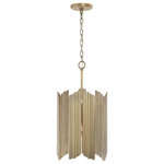 Capital Lighting - Capital Lighting 333461AD Xavier - 23.5" 6 Light Pendant - 6 light pendant with Aged Brass finish and CorrugaXavier 23.5" 6 Light Aged Brass Corrugate *UL Approved: YES Energy Star Qualified: n/a ADA Certified: n/a  *Number of Lights: Lamp: 6-*Wattage:60w E12 Candelabra Base bulb(s) *Bulb Included:No *Bulb Type:E12 Candelabra Base *Finish Type:Aged Brass