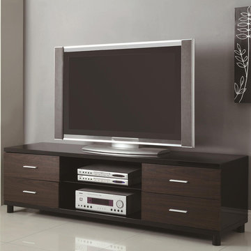 Coaster | Contemporary TV Stand | Four Storage Drawers & Two Shelves -$427.04