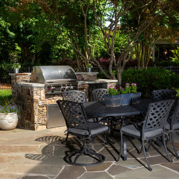 Bluestone Patio and Fireplace