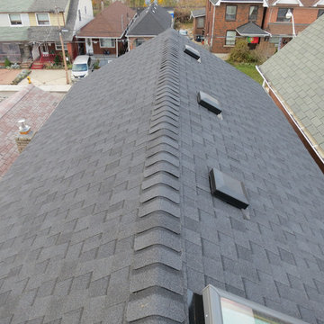 Asphalt Shingles Certainteed Landmark Moire Black Roof Installation