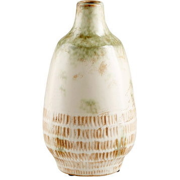 Yukon Vase in Olive Pearl Glaze