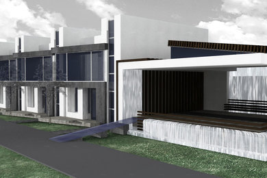 Inspiration for a contemporary home design remodel in Other