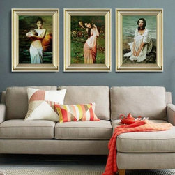 Elegant Ladies Wall Art Set of 3 - Prints And Posters