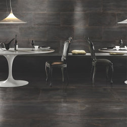 Ironside nero metallic porcelain tile - Wall And Floor Tile