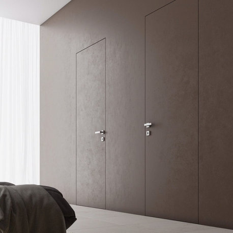 Invisible Solid Hidden Door with Handle | Planum 0010 36x84 Left-hand Inswing