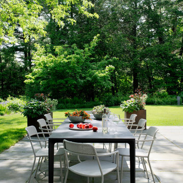 Bluestone Dining Area with Gloster Table and Garden Views