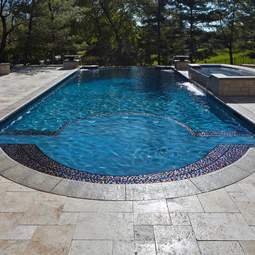 Linden Estates Travertine Poolscape