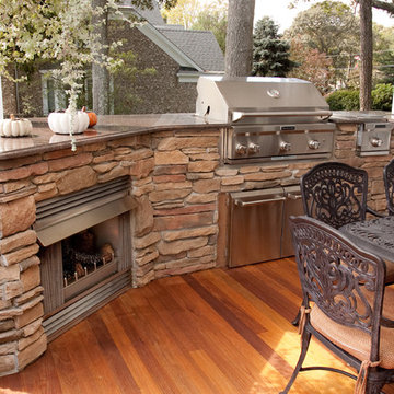 Master bath Remodel - Outside fireplace/grill