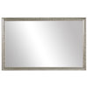 Crenshaw Framed Wall Mirror, Silver, 28" X 54"