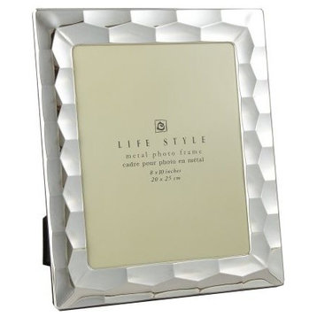 Leeber Silver Plated Prism Picture Frame, 8"x10"