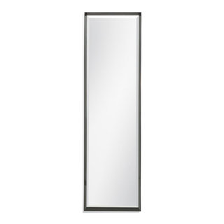 Black Lacquer Wood Skinny Floor Mirror Wall MounTable - Transitional - Floor Mirrors - by GwG ...