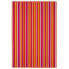Kaleen Voavah Voa09-92 Striped Rug, Pink, Orange, Yellow, White, 4'0"x6'0"