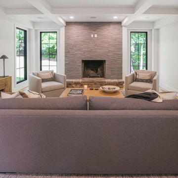 Painted Brick Colonial Revival