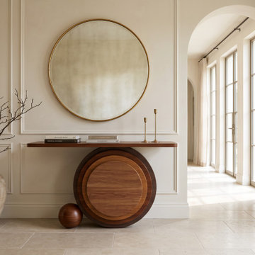 Modern Organic Living Room Featuring Solid Teak Furniture