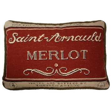 Saint-Arnauld Merlot Petit Point Pillow