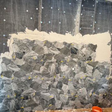 Modern Tile Flooring & Feature Wall Installation