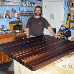 Butcher block countertop, black walnut 3" - Kitchen Countertops