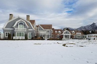 Inspiration for a craftsman exterior home remodel in Salt Lake City