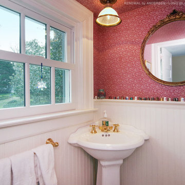 Traditional Guest Bathroom with New Window - Renewal by Andersen NY / LI