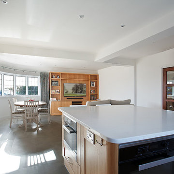 Open Plan Light Oak Kitchen