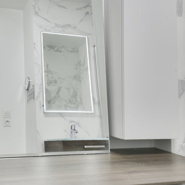 Salle de bain Marbre Blanc