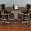 Henry Convertible Poker and Dining Table With Chairs