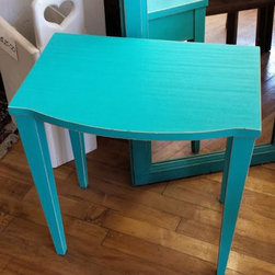 Painted Table in Teal Blue - Side Tables And End Tables