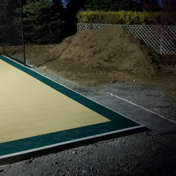 Swampscott Massachusetts Backyard Basketball Court