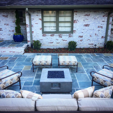 Patio Update/Reconstruction, Brick Columns, Ornamental Gates, Lighting