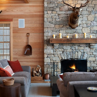 Cabin Fireplace Houzz