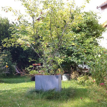 Aménagement paysager d'un jardin de ville...