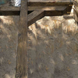 Rustic mailbox on rustic post - Mailboxes