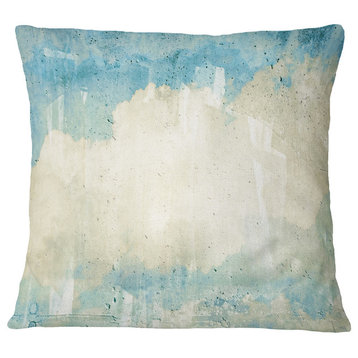 Sky On Wall Texture Abstract Throw Pillow, 18"x18"