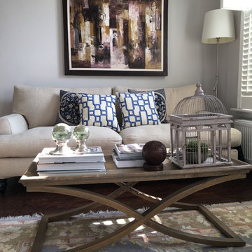 Living room arrangement in BATTERSEA REFURBISHMENT SW8