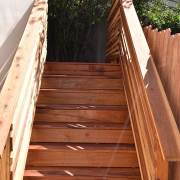 Hollywood Hills Tigerwood Deck, Steps & Railing