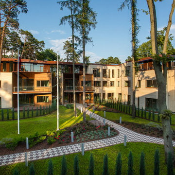 Apartment building - ''Finishing boards'' asambling