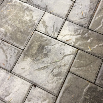 Sloped Drive Re n' Re - Concrete Pavers, North Van, BC (Jointing)
