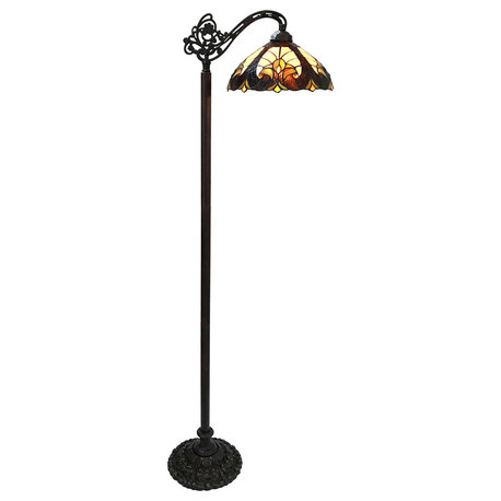 Liaison 1-Light Victorian Reading Floor Lamp 13"