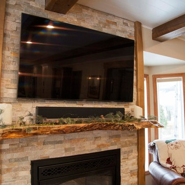 Live edge Mantle