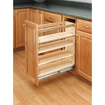 Wood Base Cabinet Pull Out Organizer, 5"