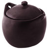 Ancient Cookware, Tall Chamba Clay Stew Pot, 4 Quarts